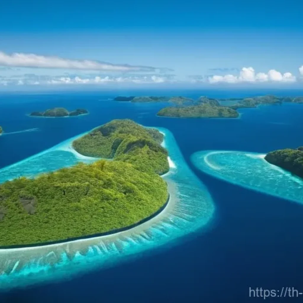 솔로몬 제도 교통수단 - **Prompt 1: Aerial View of Solomon Islands Archipelago**
    "An awe-inspiring aerial panoramic view...