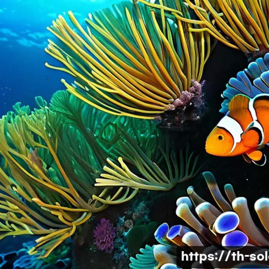 솔로몬 제도 해양 생태계 - **Prompt:** "A vibrant and pristine underwater kingdom in the Solomon Islands. The scene features ex...